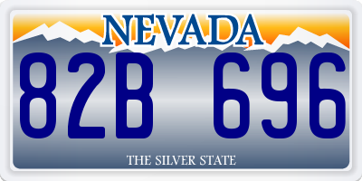 NV license plate 82B696