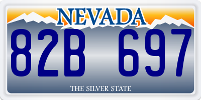 NV license plate 82B697