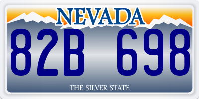 NV license plate 82B698