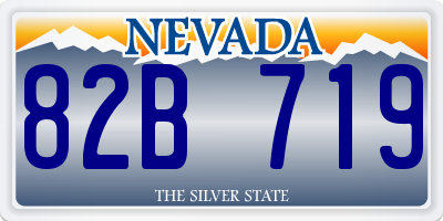 NV license plate 82B719