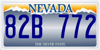 NV license plate 82B772