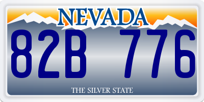 NV license plate 82B776