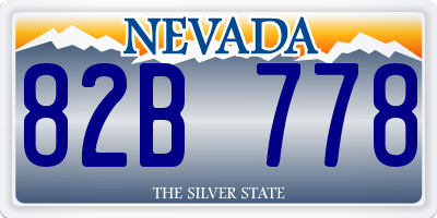 NV license plate 82B778