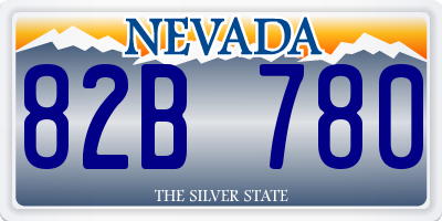 NV license plate 82B780