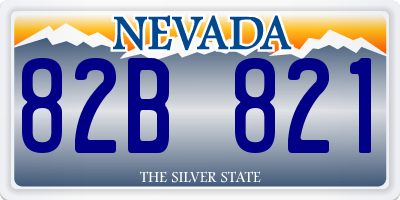 NV license plate 82B821