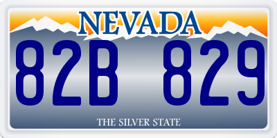 NV license plate 82B829