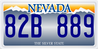 NV license plate 82B889