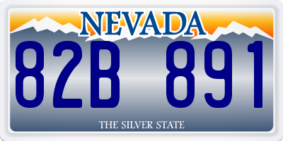 NV license plate 82B891