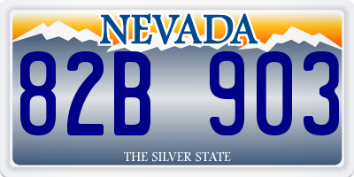 NV license plate 82B903