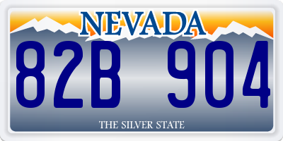 NV license plate 82B904
