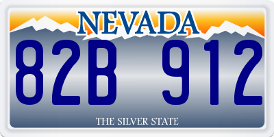 NV license plate 82B912