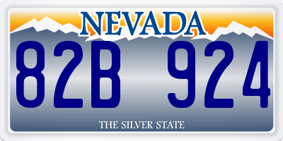 NV license plate 82B924