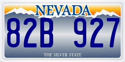 NV license plate 82B927