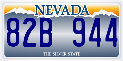 NV license plate 82B944