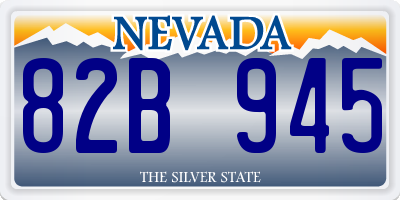 NV license plate 82B945