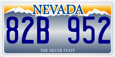 NV license plate 82B952