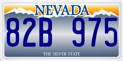 NV license plate 82B975