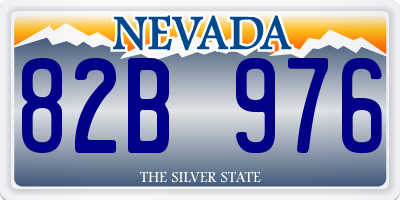 NV license plate 82B976