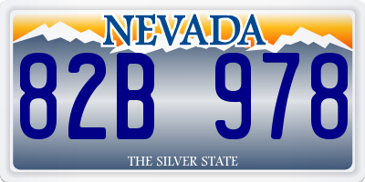 NV license plate 82B978