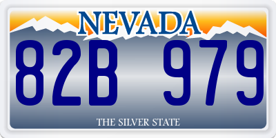 NV license plate 82B979