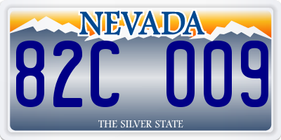 NV license plate 82C009