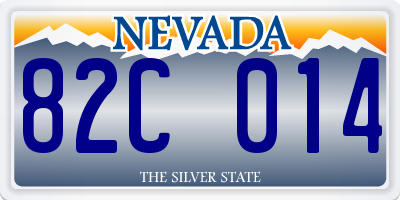 NV license plate 82C014