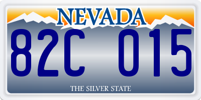 NV license plate 82C015