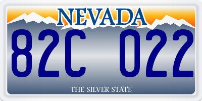 NV license plate 82C022