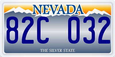 NV license plate 82C032