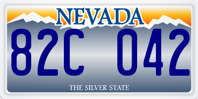 NV license plate 82C042