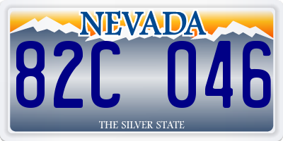 NV license plate 82C046