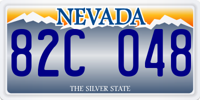 NV license plate 82C048