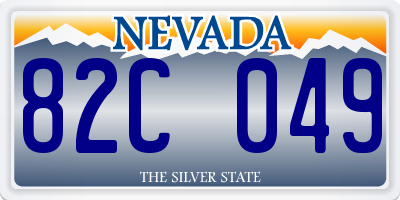 NV license plate 82C049