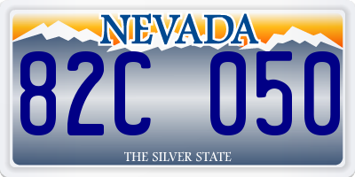 NV license plate 82C050