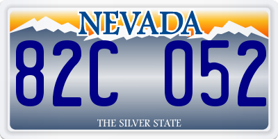 NV license plate 82C052