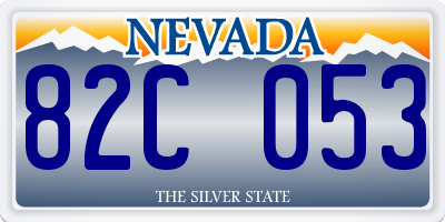NV license plate 82C053