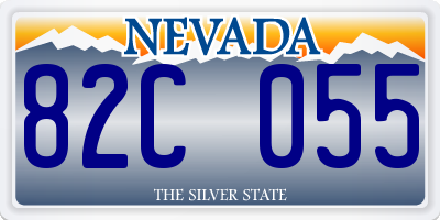 NV license plate 82C055
