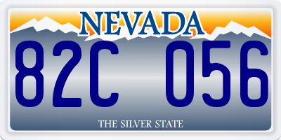 NV license plate 82C056