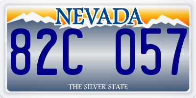 NV license plate 82C057