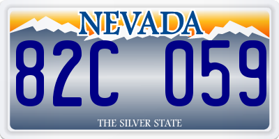 NV license plate 82C059