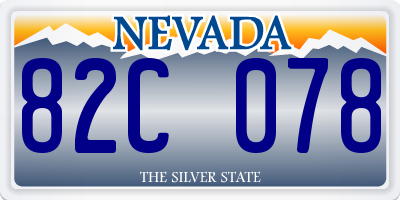 NV license plate 82C078