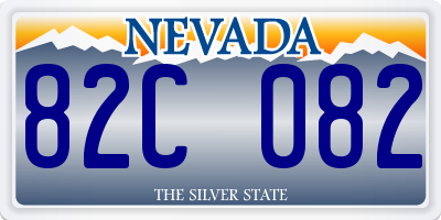 NV license plate 82C082