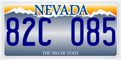 NV license plate 82C085
