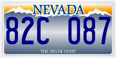 NV license plate 82C087