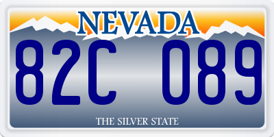 NV license plate 82C089