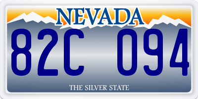 NV license plate 82C094