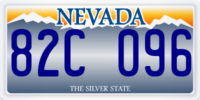 NV license plate 82C096