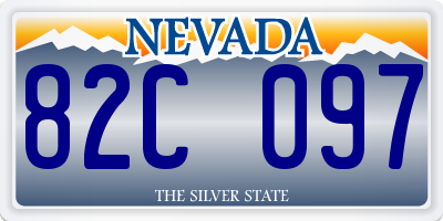 NV license plate 82C097