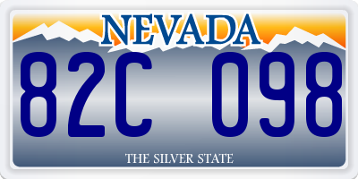 NV license plate 82C098