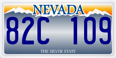 NV license plate 82C109